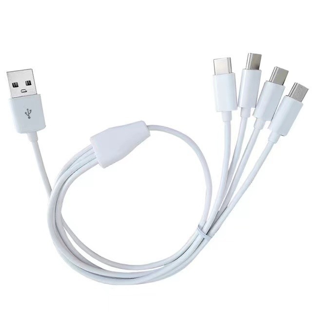 厂家 USB四合一TYPE C充电线 给4个TYPE C口的机子充电