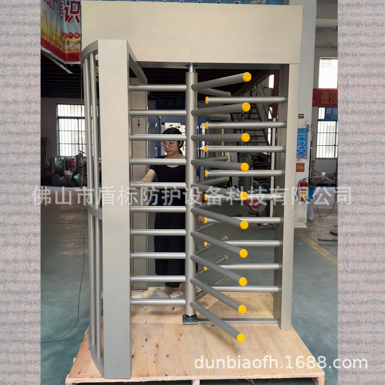 物业小区业主出入全高栅拦旋转门禁电控智能立式辊闸成品人行闸机