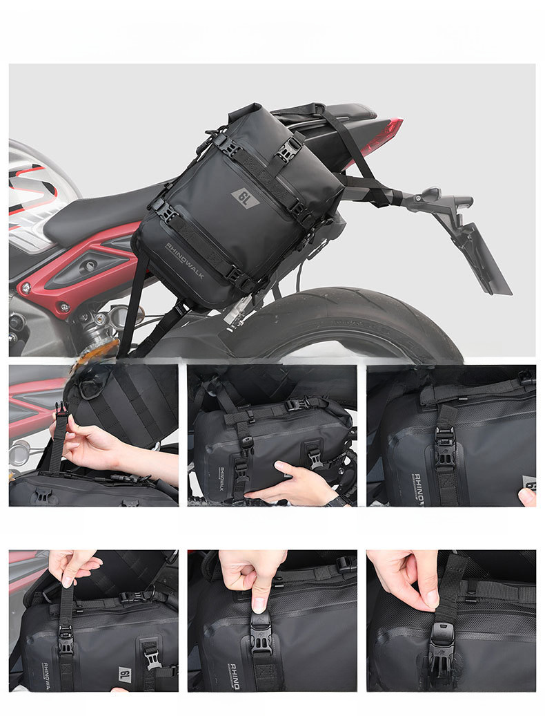 Geantă laterală pentru motocicletă Rhinowalk/Rhino Stroll Hot 6L, complet impermeabilă_voghion.com
