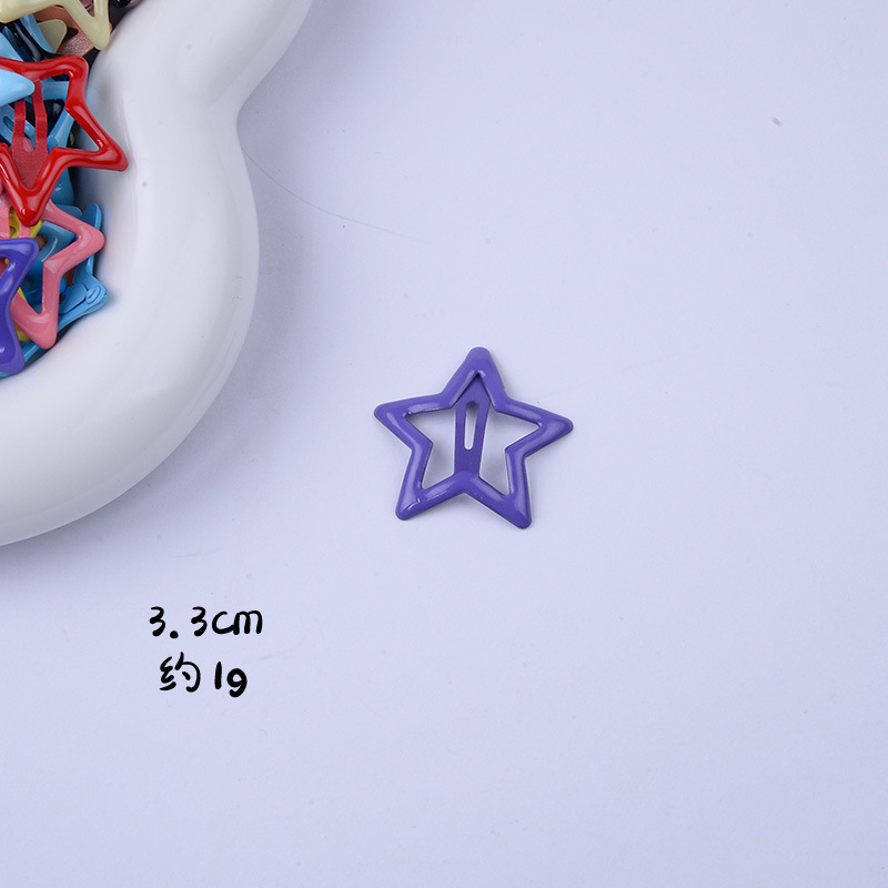 SKU图_星星发夹深紫色SL-60017