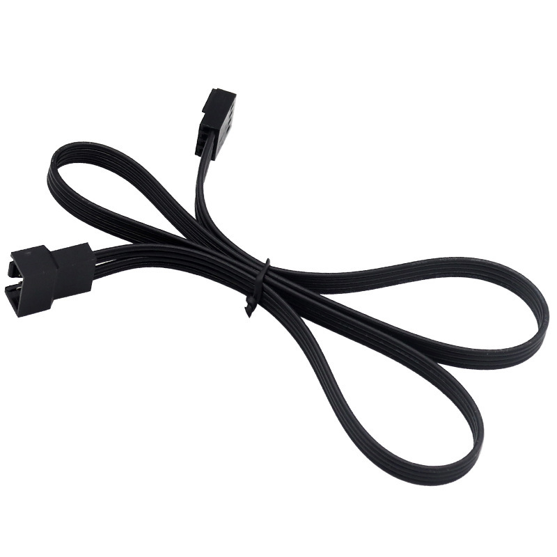 台式机电脑机箱风扇小4PIN温控公对母延长线转接线50CM线材