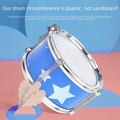 Children's Drum Set Toy for Beginners, Practice Drum Baby Simulation Jazz Drum Percussion Music Toy Guitar