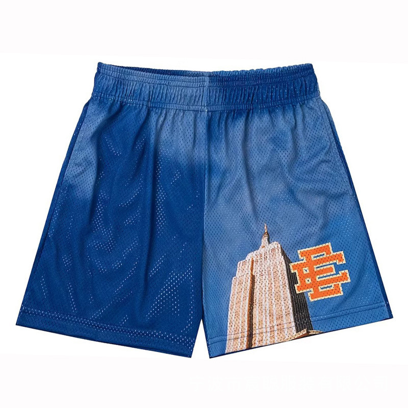Eric Emanuel EE Pantalones cortos de malla para hombres y mujeres, pantalones de baloncesto deportivo de cuatro puntos