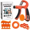 Counting grip five-piece set - Orange black