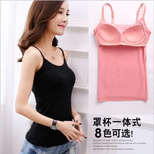 Summer Modal Bandeau Bralette Tank Top Bodysuit with Padded Straps, Camisole Style, Thin Wrap Bralette Underwear