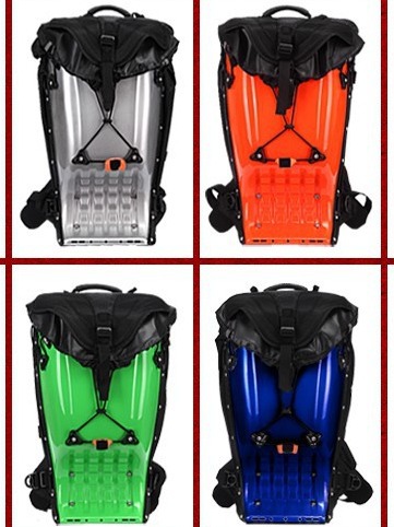 Casco de motocicleta, equipo de motocicleta para hombres, mochila de doble hombro impermeable, jinete de motocicleta, mochila de cáscara dura, Kai Wei Kang