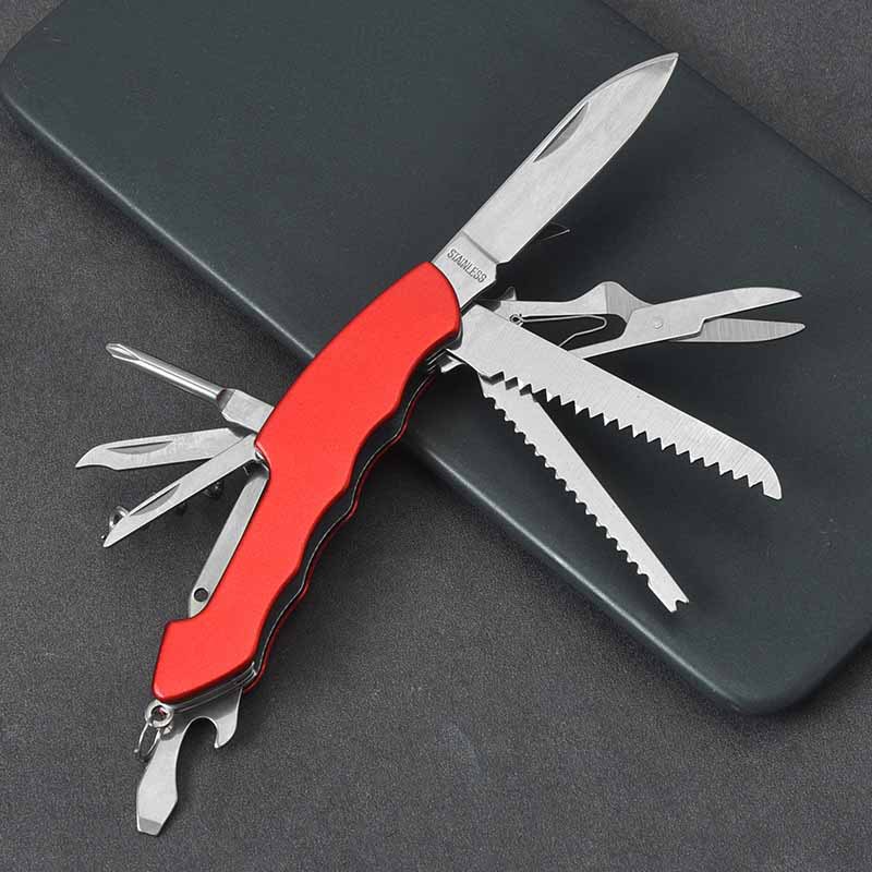 热销多功能小刀可折叠户外野营组合刀具不锈钢礼品小刀应急工具