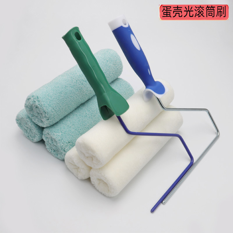 9寸蛋壳光热熔滚筒刷羊毛无死角滚筒 艺术橘皮纹高弹漆涂装工具刷