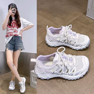 超软透气~薄款网面丑萌老爹鞋女2026春夏新款户外登山机能运动鞋