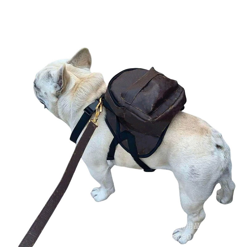 Прямые поставки с фабрики: модный повседневный рюкзак для собак с регулируемой кожаной цепочкой, стильный школьный рюкзак для питомцев.