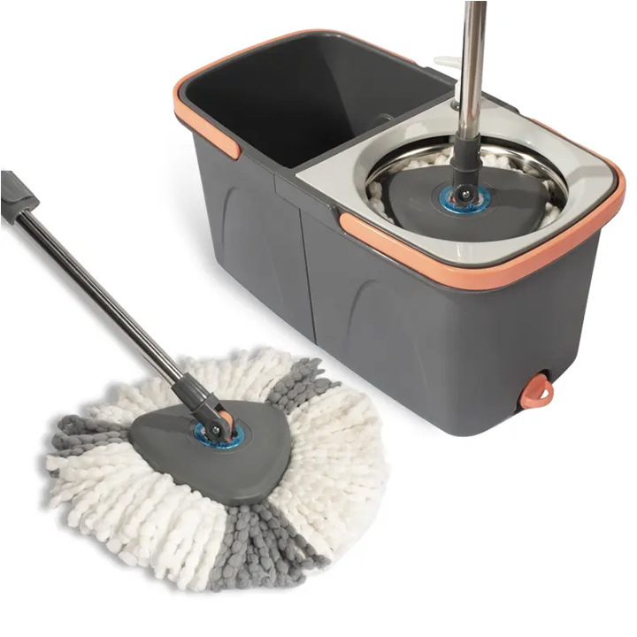 Triangular Mop with Detachable Bucket, Separate Bucket Mop, Magic Mop, Folding Bucket, Rotating Mop Set