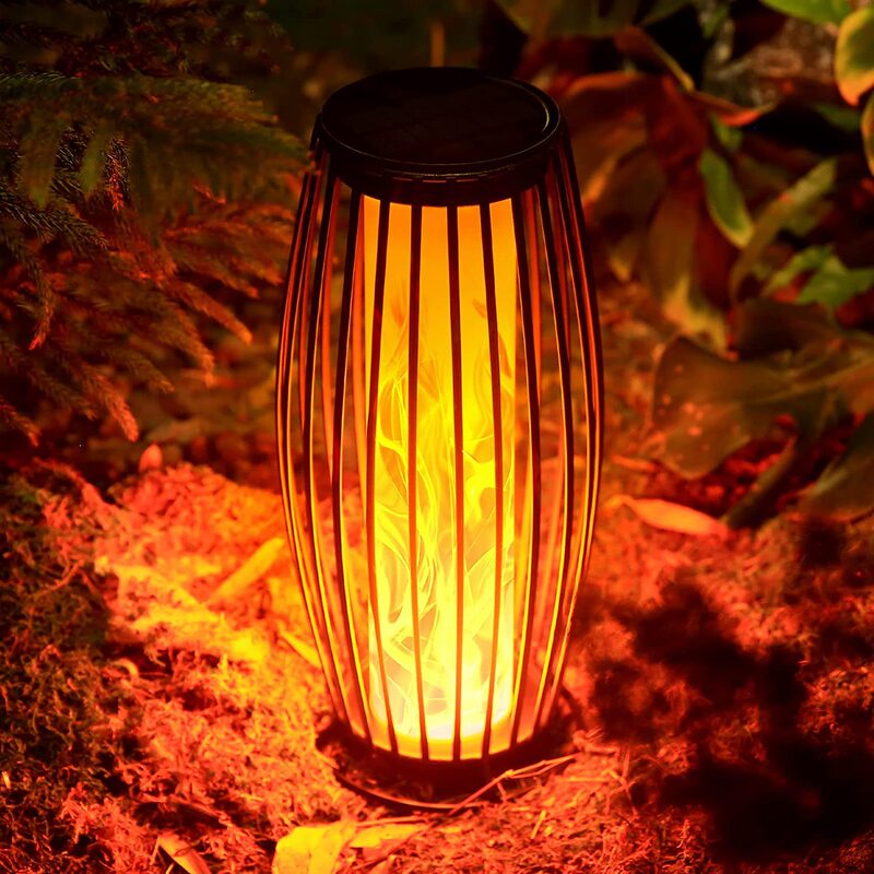solar lantern hanging lamp iron led outdoor hanging solar outdoor garden courtyard villa decoration waterproof