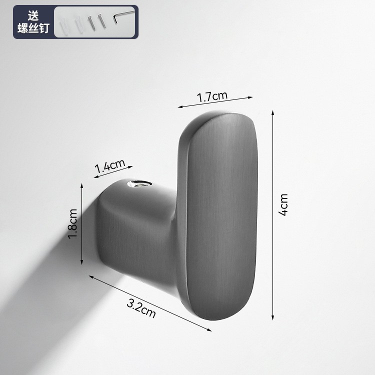 Baño latón ropa gancho pared colgando ropa gancho detrás de la puerta solo ropa gancho de cobre metal toalla abrigo gancho