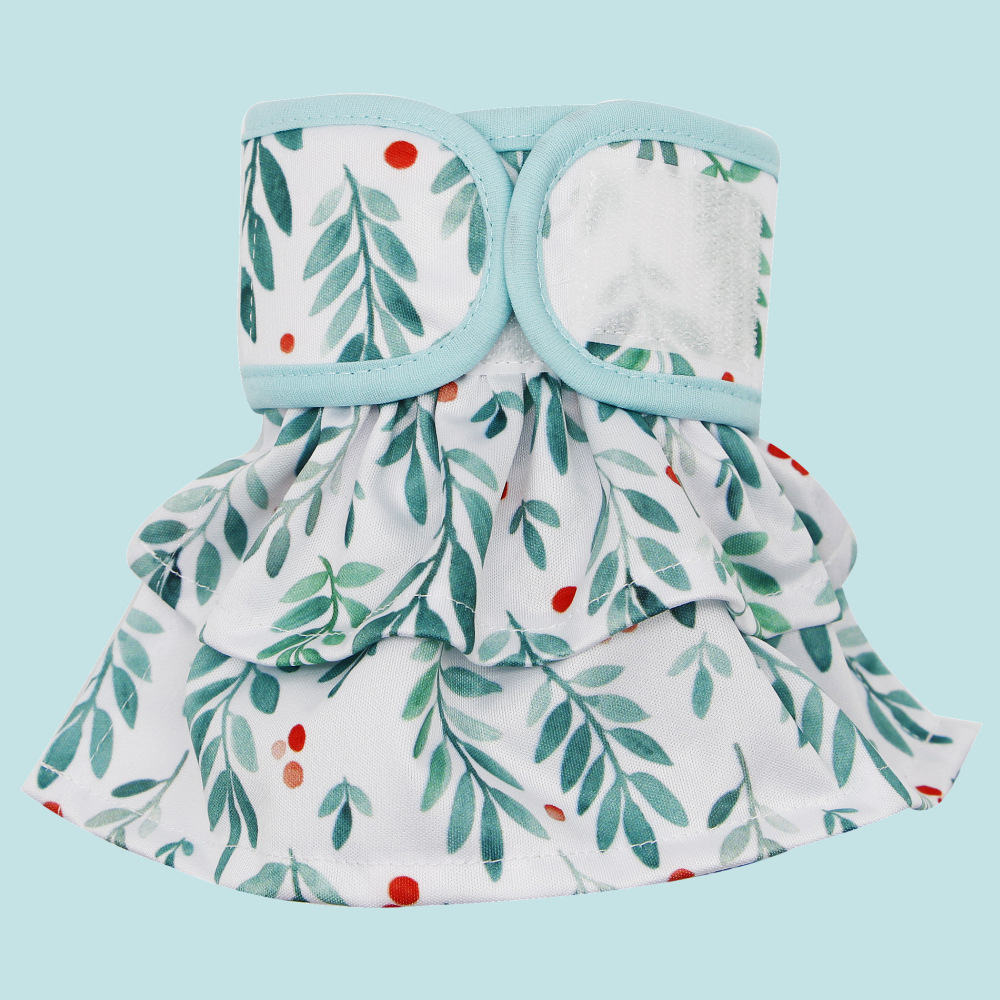 Asenappy pantalones fisiológicos para perros pañales para perros mascotas hembra perro lavable falda pantalones de seguridad anti-acoso durante el período fisiológico