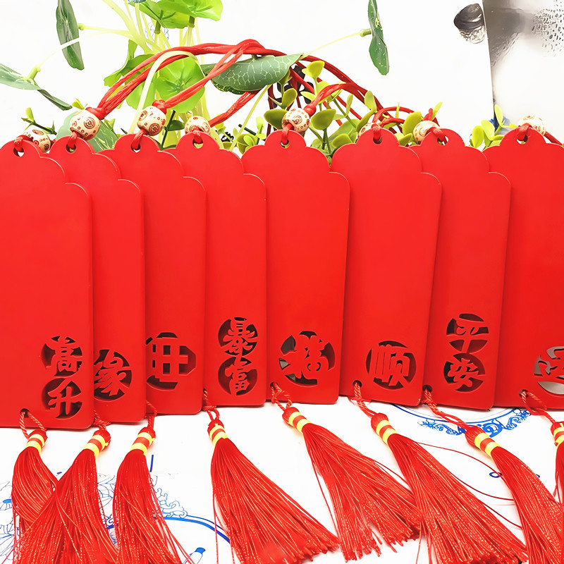 彩色景区木质许愿牌 祈福牌 心愿卡 木吊牌装 旅游工艺品可印LOG5
