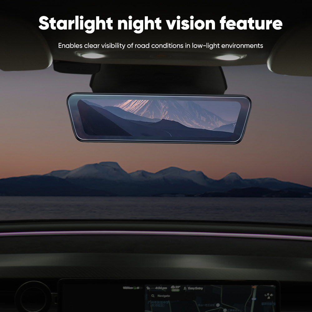 Suitable for Tesla Model 3 Interior Rearview Mirror Model Y Front and Rear Dual-Stream Streaming Media Rearview Mirror S82