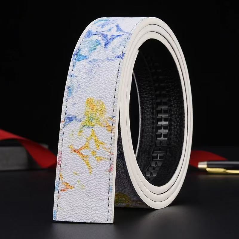 新しいスタイルのベルトファッションメンズレザーベルト PU ビジネストレンドカジュアル多用途レター落書きドロップシッピング卸売|undefined