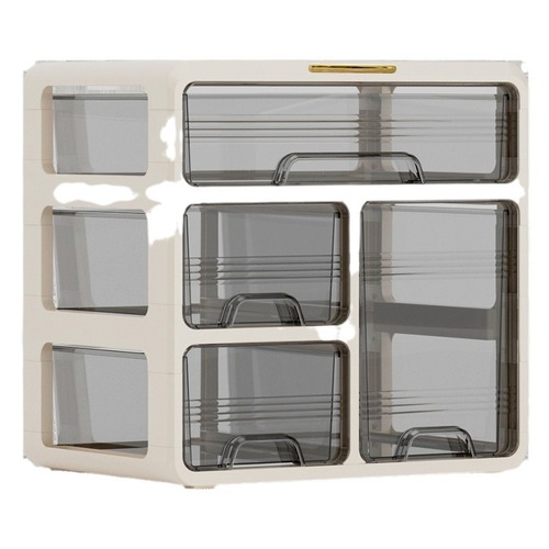 Household large-capacity medicine box, multi-layer drawer-type medicine storage box, household desktop standing medicine box