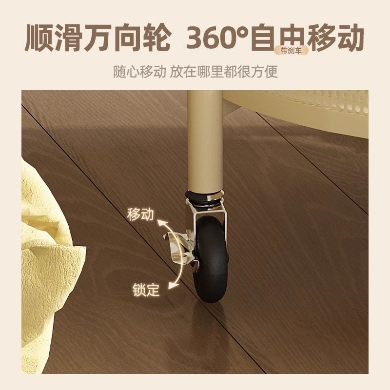 复古中古风可移动沙发边几阳台小茶桌床头侧边柜小茶几小推车|undefined