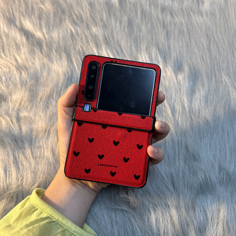 Red Moon Pit + A8 Black Small Heart Suitable for Huawei Pocket2/S Foldableing Screen Purax Mobile Phone Case Xiaomi Mixflip2 Samsung Zflip7/6/5 Female Glory V/Novaflip New Style Red Moon Pit + A8 Black Small Heart Suitable for Huawei Pocket2/S Foldableing Screen Purax Mobile Phone Case Xiaomi Mixflip2 Samsung Zflip7/6/5 Female Glory V/Novaflip New Style