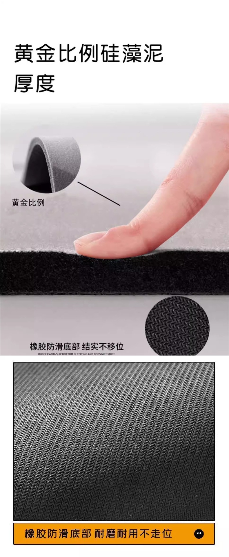 Universal car floor mats for the driver's side, non-slip foot mats, easy-to-clean car mats, special anti-dirt floor mats for the interior of the car