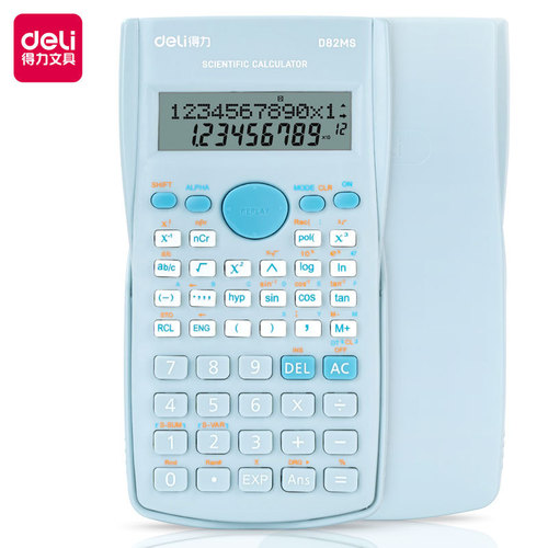 Deli Stationery D82MS Scientific Function Calculator Junior High School Students Classroom Examination Electronic Function Calculator