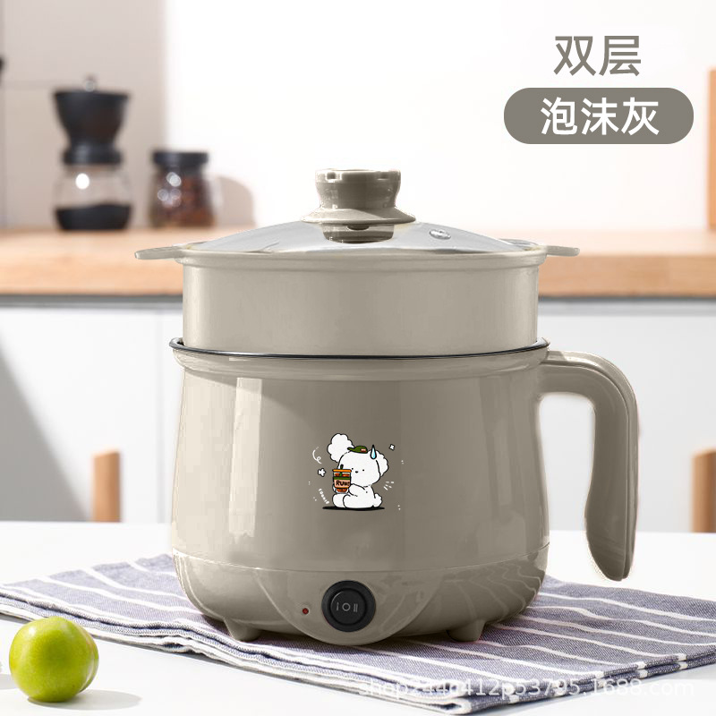 회색 전기밥솥 + 찜기 [눌어붙지 않는 내솥] 두꺼워짐