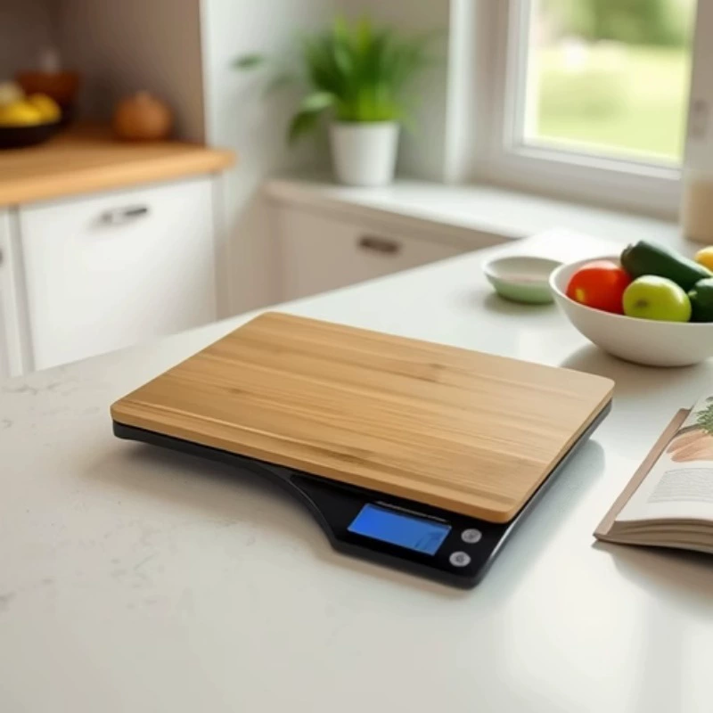 Новые трансграничные весы для продуктов, весы-доска для резки из бамбука на 5 кг, высокоточные бытовые мини-весы, высокоточные граммовые весы.