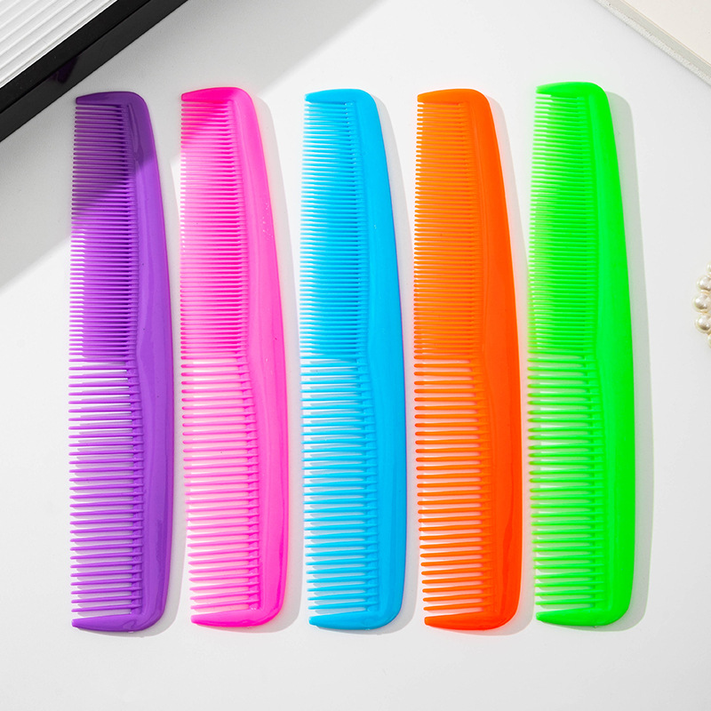 Peine de Doble Diente de Plástico, Portátil para Cabello Largo y Uso Doméstico