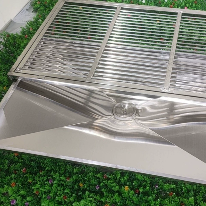 Собака туалет из нержавеющей стали большая воронка для собак лоток через канализационный лоток