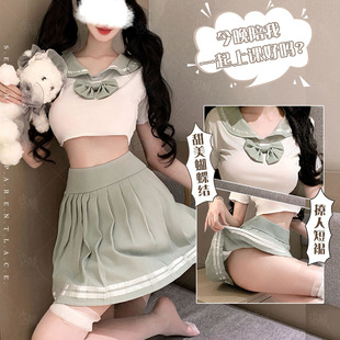 夜酥 Sexy underwear, split uniform, set, pijama