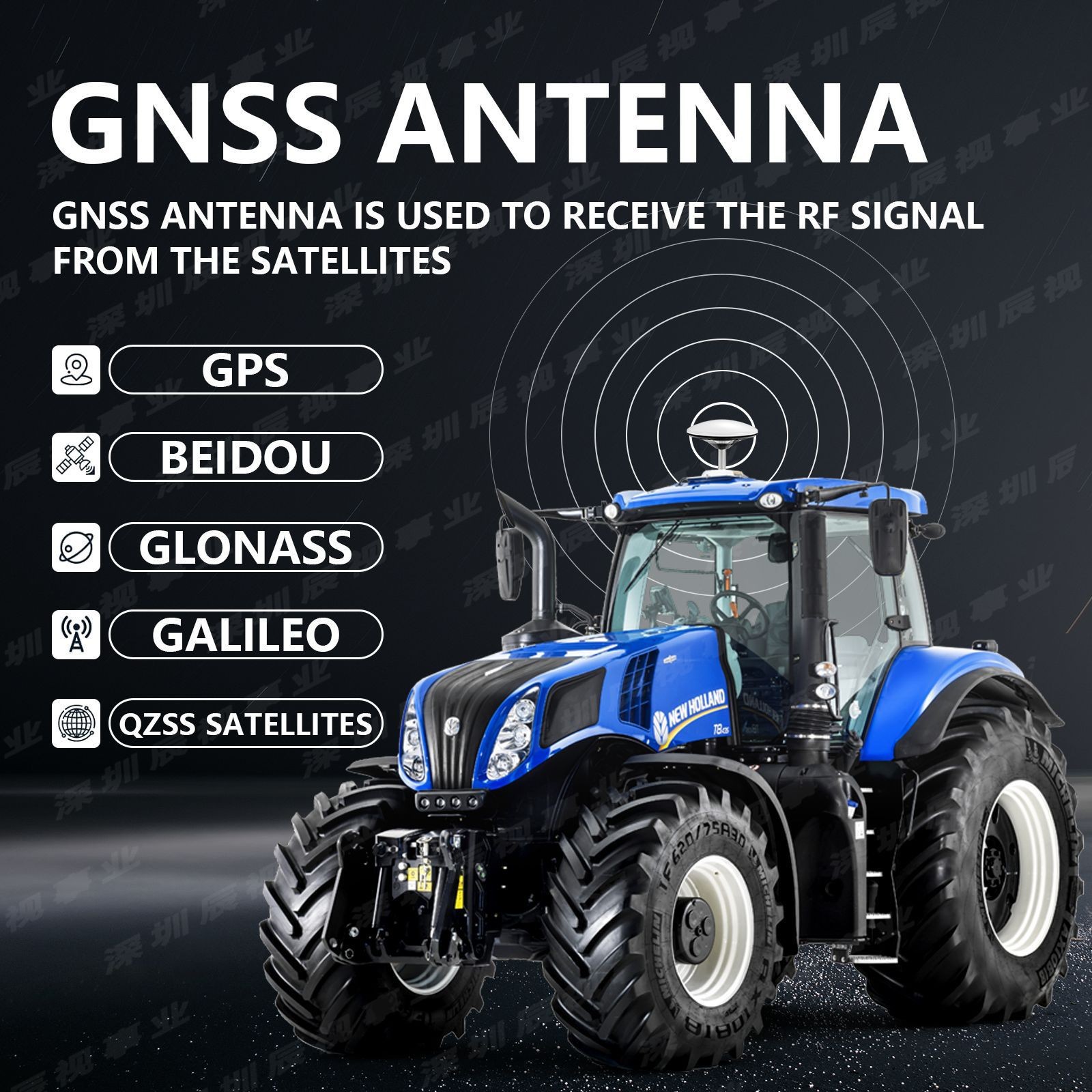 CSTGN101 is a cross-border product specifically designed for agricultural tractor navigation systems. The 7inch GPS is suitable for commercial seeding and weeding