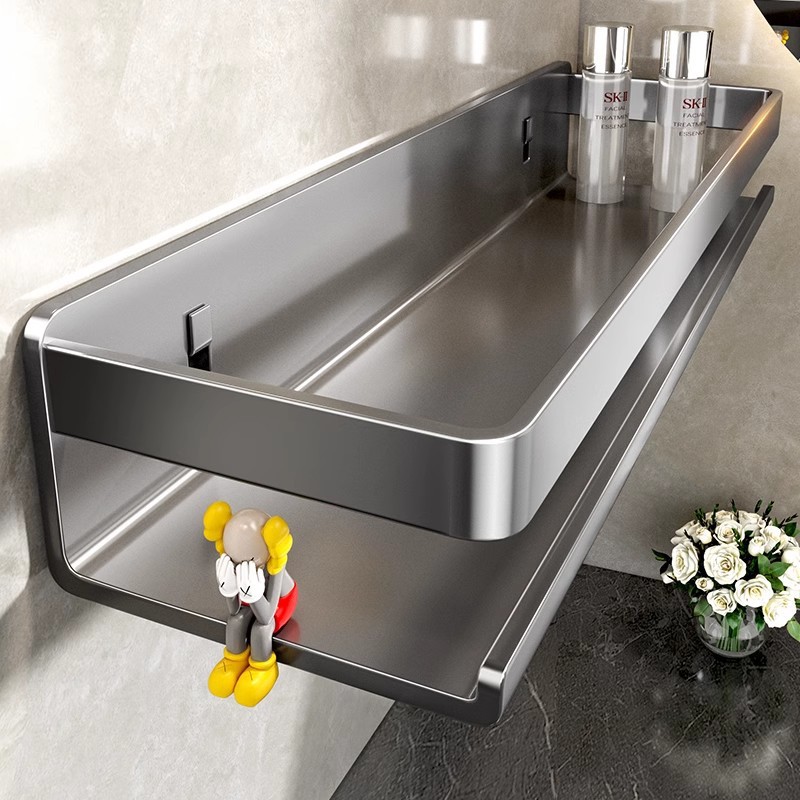 Toilet Washstand Punch-free Bathroom Wall-mounted Storage Rack Bathroom Balcony Toilet Wall Storage Shelf