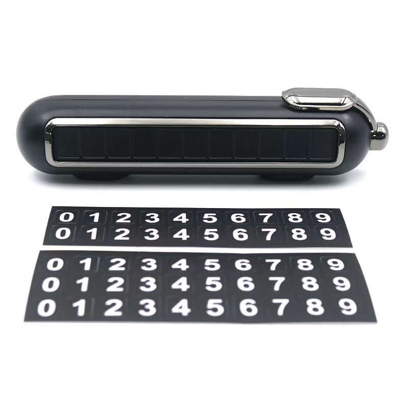Rotating temporary parking number plate for cars, in-car phone number sign for moving vehicles, creative and cute car decoration
