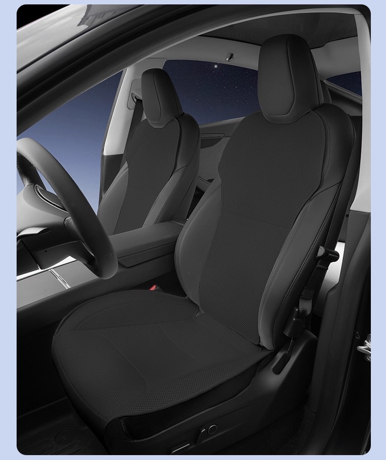 Tesla Model Y/3 Half-Pack Seat Cushion Genuine Leather Seat Cover