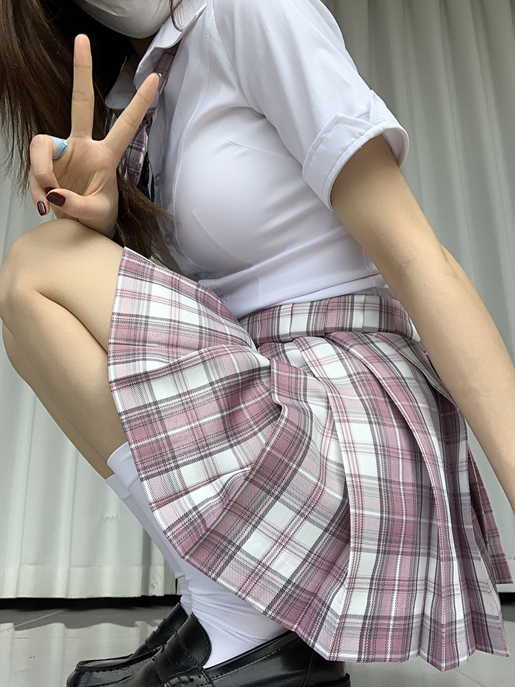 Юбка в клетку вишни 39см + галстук-бабочка