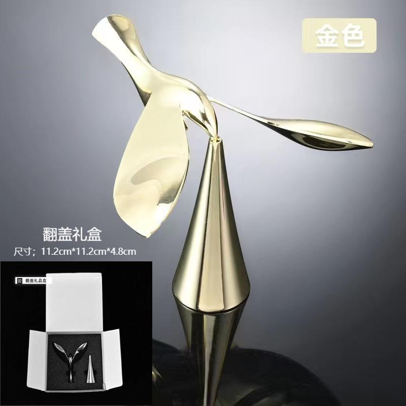 작은 황금새 + ABS 베이스 + [선물 상자]