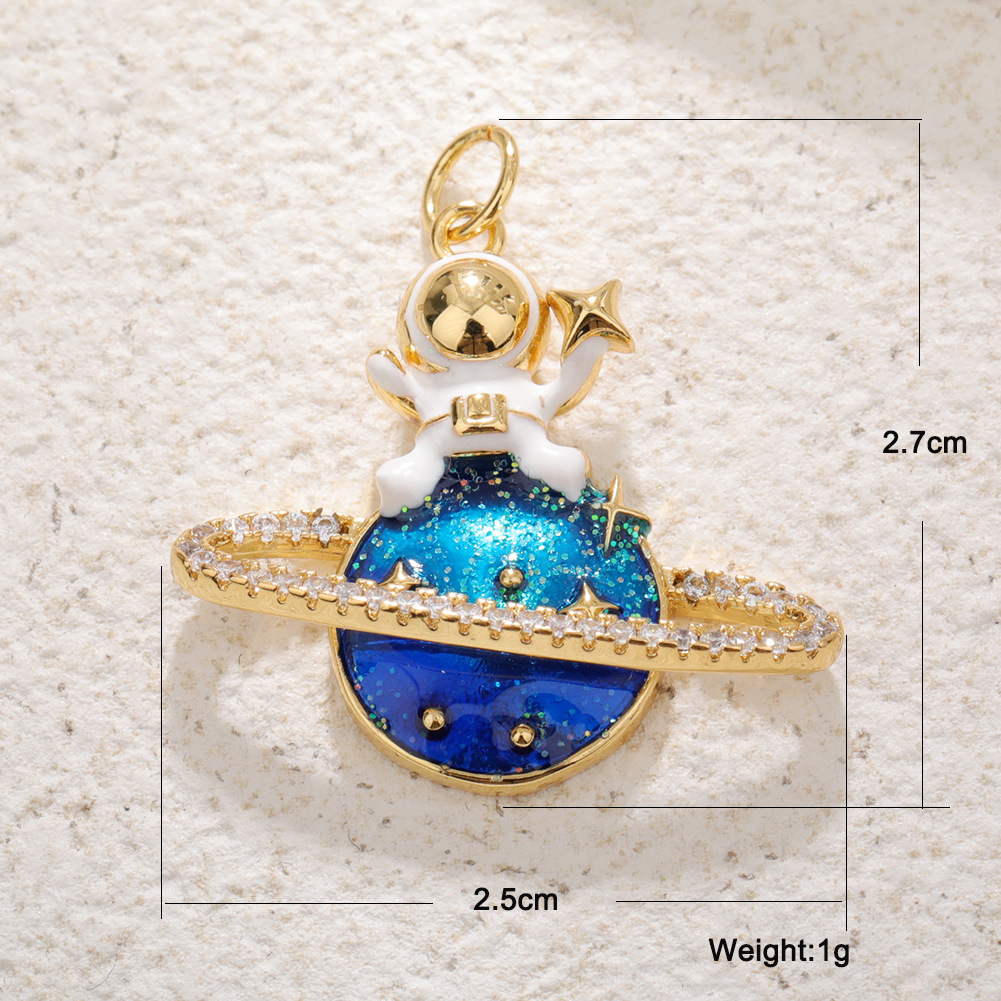 DIY Jewelry Accessories, Necklace Classification 1 Piece Copper Zircon Tortoise Animal Sun Pendant DIY Jewelry Accessories Necklace