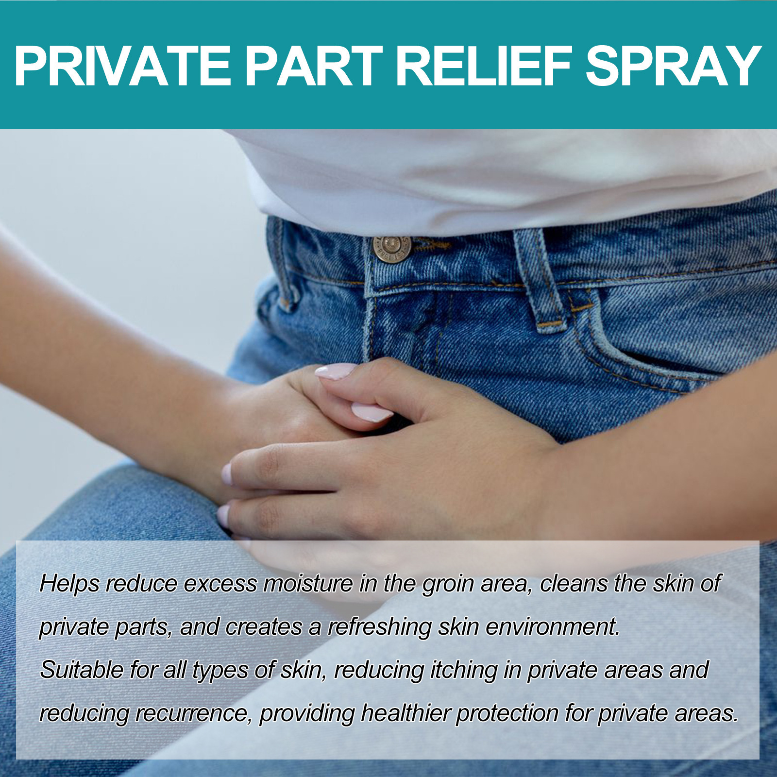 EELHOE Női Bőrápoló Spray a viszketés és kellemetlen érzés enyhítésére, a testszag megszüntetésére és a női bőr gyengéd ápolására_voghion.com