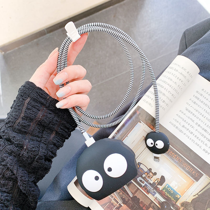 65g Weight Usb cable protection sleeve Classification Environmentally Friendly PVC Material Cartoon Pattern Cute Style Suitable For Iphone 18W/20W Charging Head Data Cable Protective Cover 5