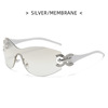 Retro glasses hip-hop style, trend advanced sunglasses, punk style, European style, high-quality style