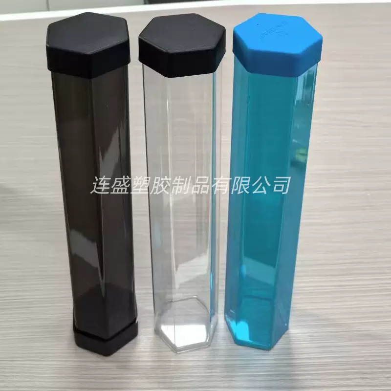 供应六边形包装桶 鼠标垫包装圆盒 PVC透明塑料管 PETG硬管