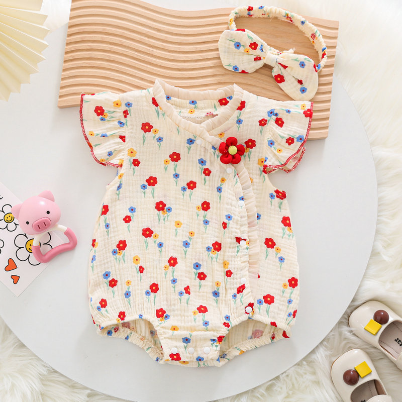 Ropa de una pieza de verano para bebés y niños pequeños