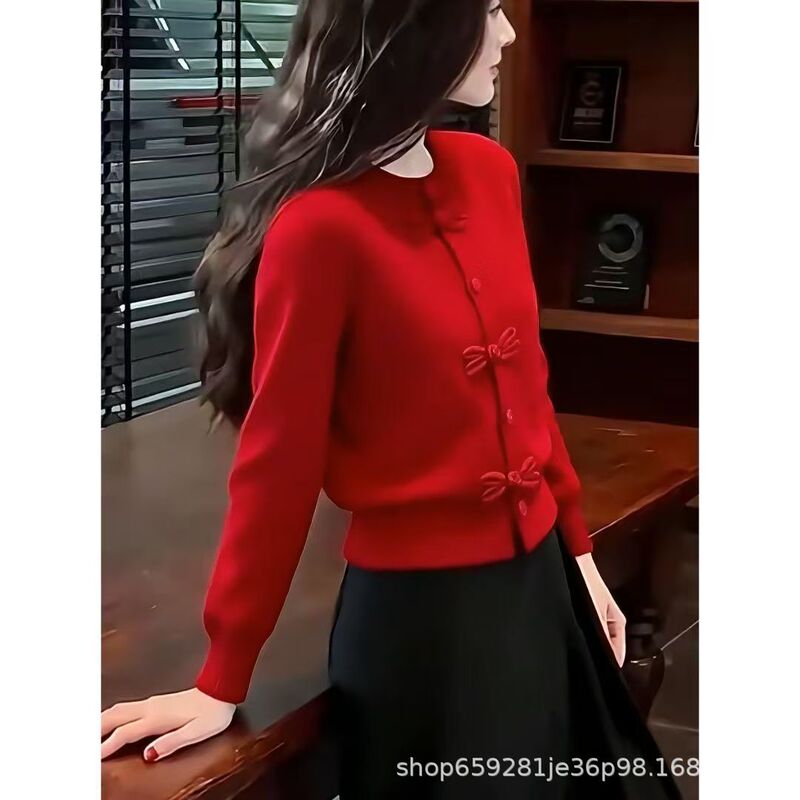 Winter Outfit Red Christmas Sweater for Women 2025 New Style for Petite Women, Absolutely Beautiful and Super Stylish Top