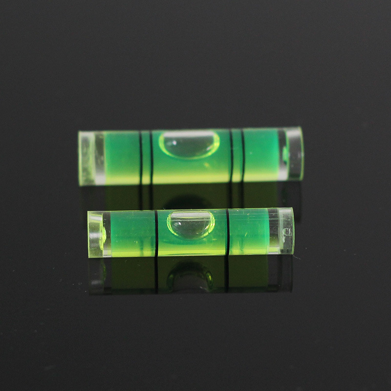 绿色圆柱水平泡仪器仪表测绘工具水平尺灵敏气泡水泡迷小型水准珠