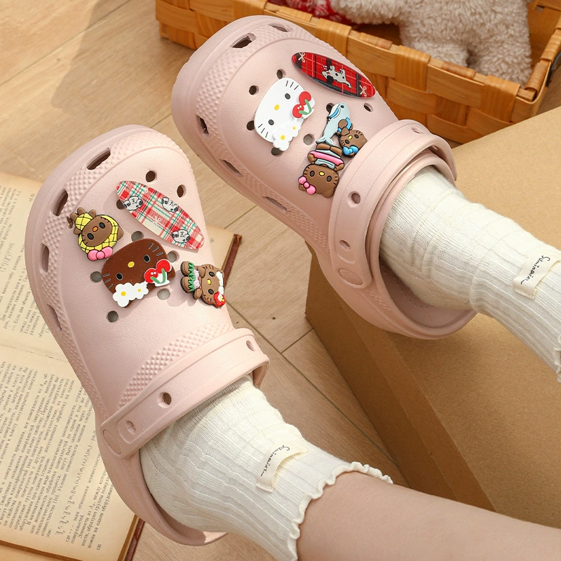 Nancho Wan мультфильм пещерные туфли для женщин летом носить толстую подошва, чтобы наступить на дерьмо