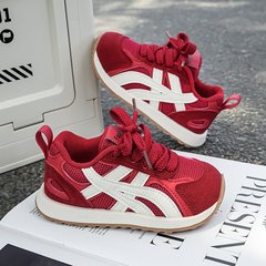 儿童运动鞋2025秋季新款男女童网面轻便透气运动鞋软底阿甘鞋