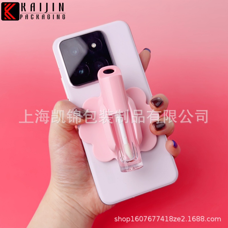现货工厂直销磁吸手机壳迷你便携蝴蝶花朵包材不易掉唇彩管装饰