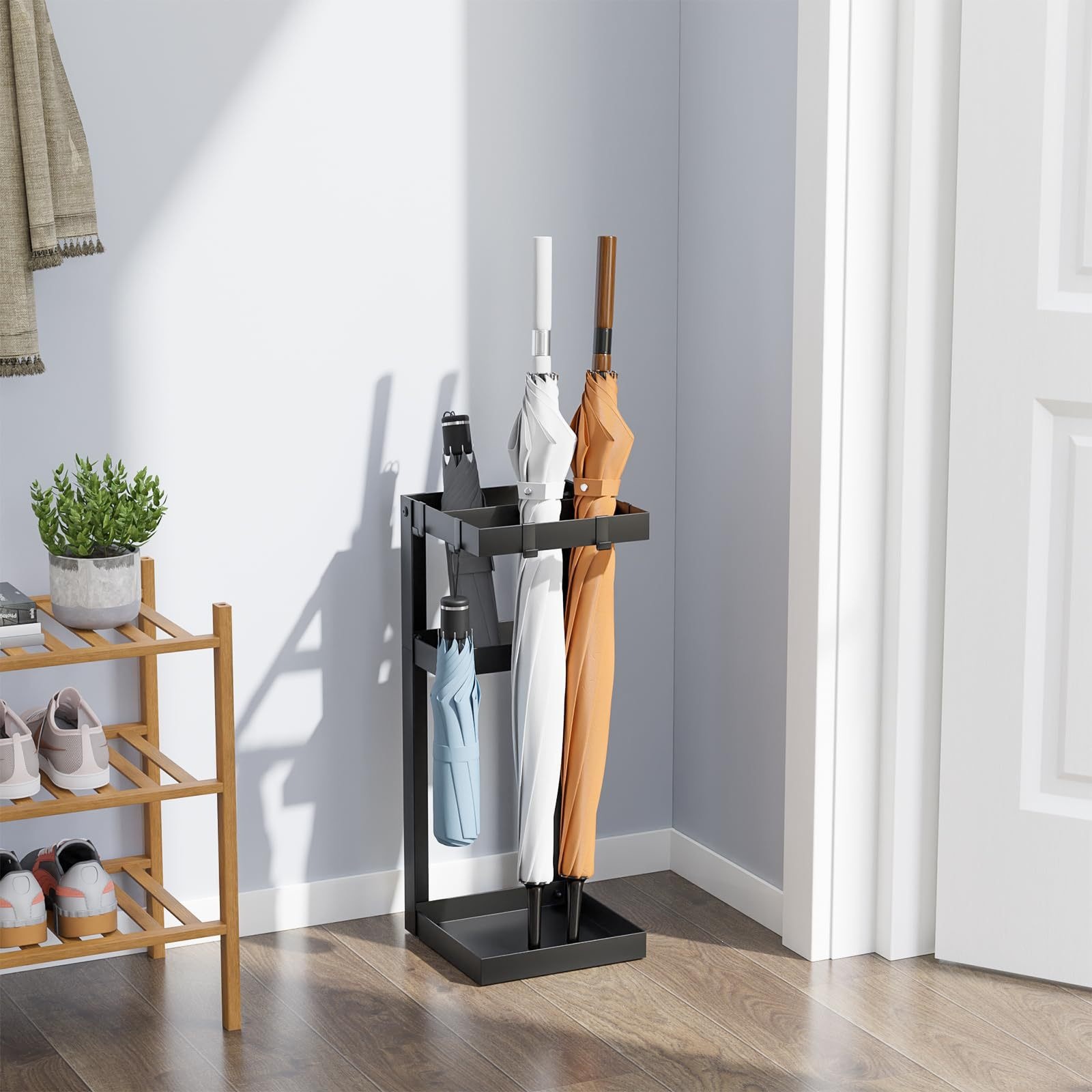 Iron Art Umbrella Stand Simple and Stylish Metal Art Hollow Umbrella Holder Home Storage Rack Manufacturer Wholesale
