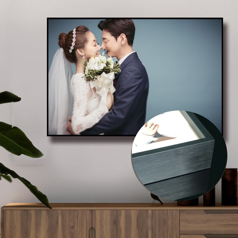 Wedding Photo Frame Wall Hanging Large Size Combination Set Wedding Photo Enlargement Photo Family Portrait Crystal